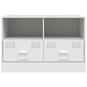Έπιπλα Τηλεόρασης 2 τεμ. Λευκό 67 x 39 x 44 εκ. από Χάλυβα