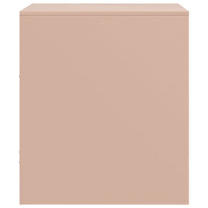 Κομοδίνα 2 τεμ. Ροζ 34,5 x 39 x 44 εκ. από Χάλυβα