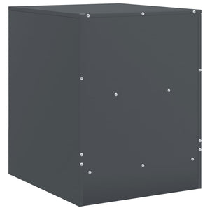 Κομοδίνο Ανθρακί 34,5 x 39 x 44 εκ. από Χάλυβα