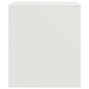Κομοδίνο Λευκό 34,5 x 39 x 44 εκ. από Χάλυβα