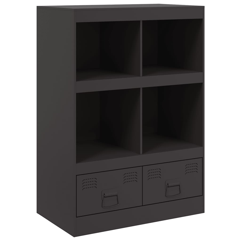 Ντουλάπι Μαύρο 67x39x95 εκ. από Ατσάλι