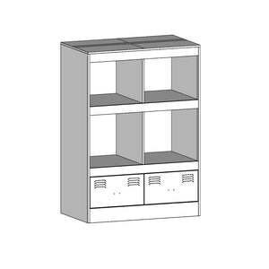 Ντουλάπι Μαύρο 67x39x95 εκ. από Ατσάλι