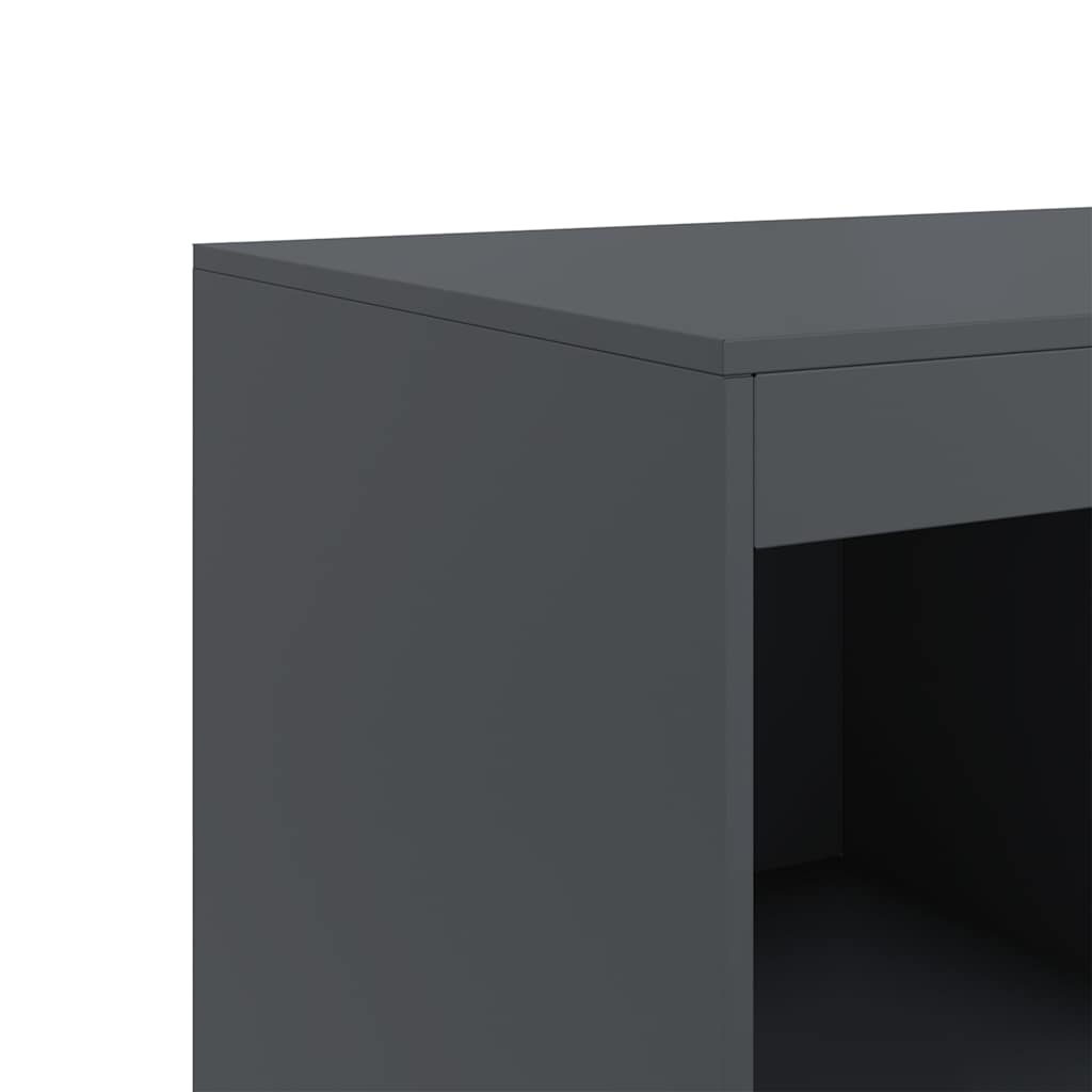 Ντουλάπι Ανθρακί 67 x 39 x 95 εκ. από Ατσάλι