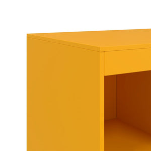 Ραφιέρα Μουσταρδί 67x39x95 εκ. από Ατσάλι