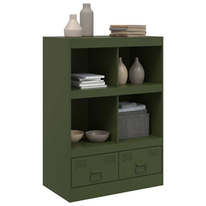Ραφιέρα Πράσινο Λαδί 67x39x95 εκ. από Ατσάλι - Pakobazaar