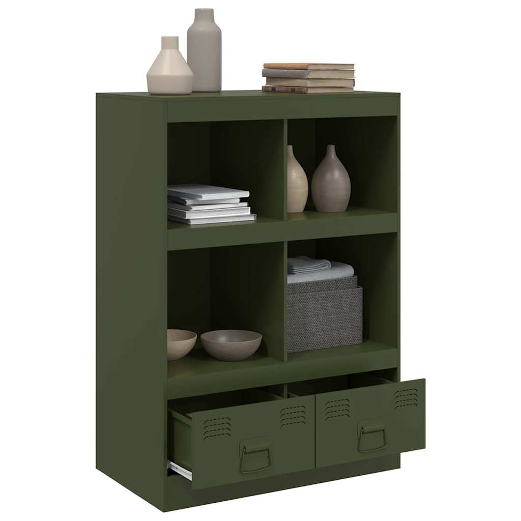 Ραφιέρα Πράσινο Λαδί 67x39x95 εκ. από Ατσάλι - Pakobazaar