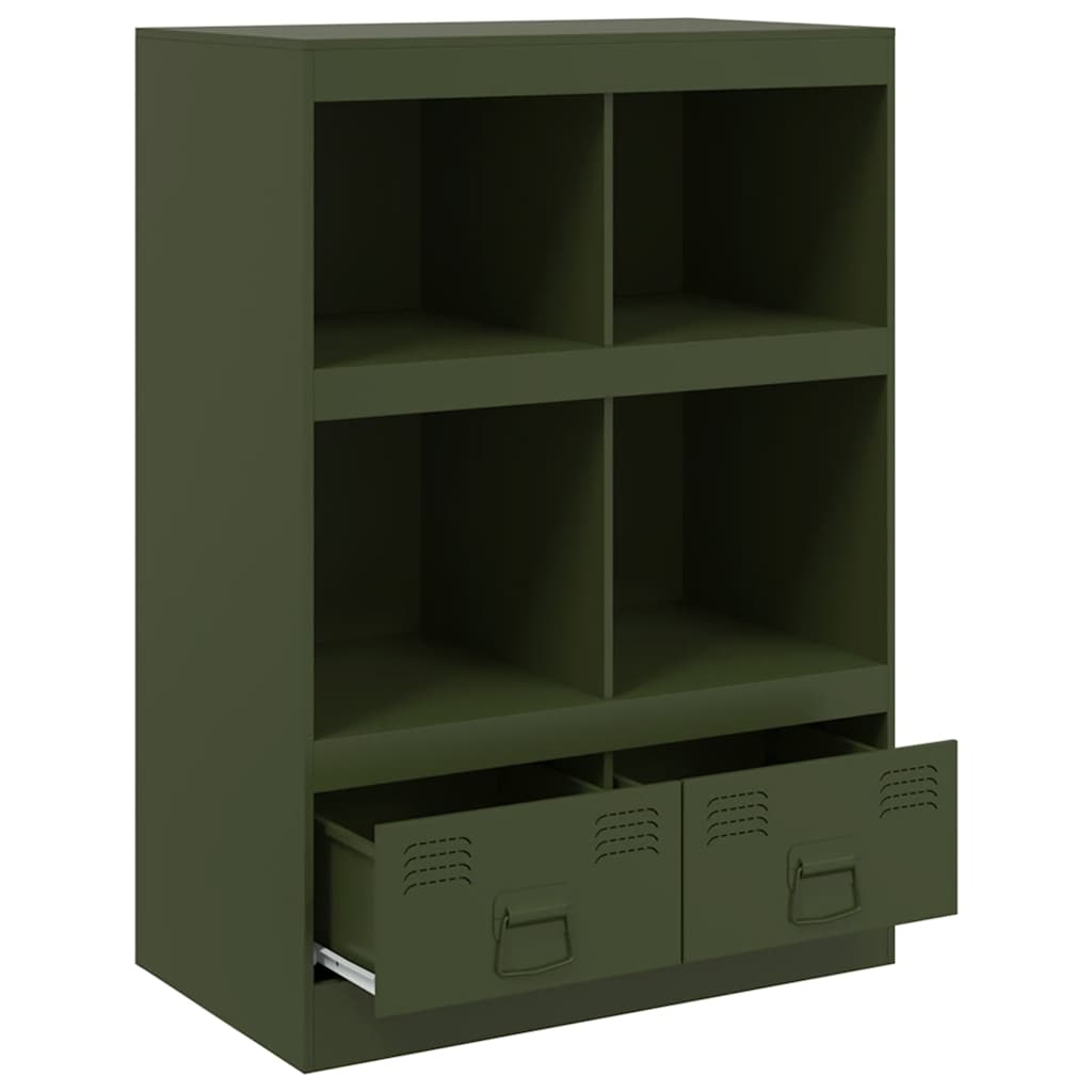 Ραφιέρα Πράσινο Λαδί 67x39x95 εκ. από Ατσάλι - Pakobazaar