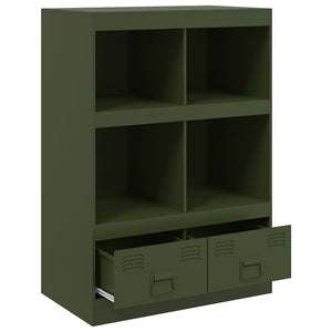 Ραφιέρα Πράσινο Λαδί 67x39x95 εκ. από Ατσάλι - Pakobazaar
