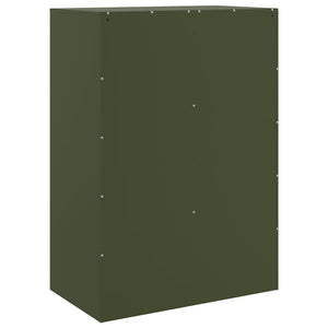 Ραφιέρα Πράσινο Λαδί 67x39x95 εκ. από Ατσάλι - Pakobazaar