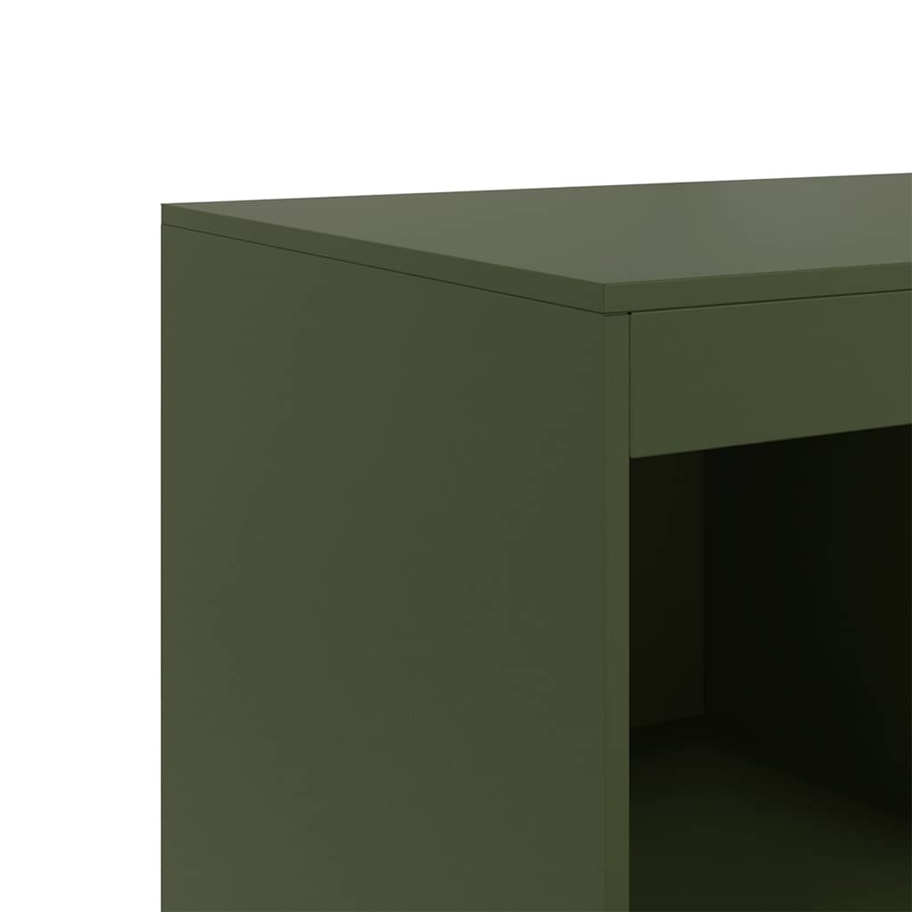 Ραφιέρα Πράσινο Λαδί 67x39x95 εκ. από Ατσάλι - Pakobazaar