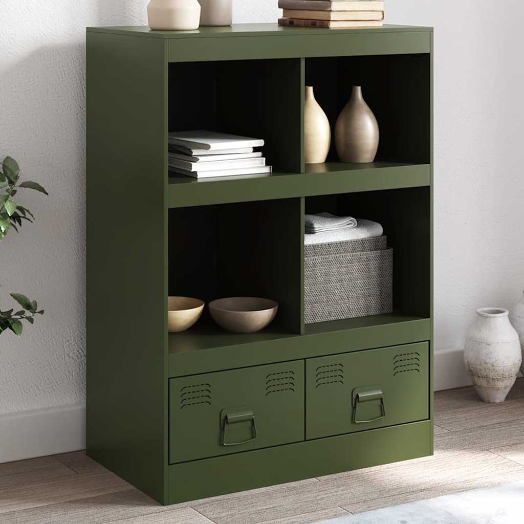 Ραφιέρα Πράσινο Λαδί 67x39x95 εκ. από Ατσάλι - Pakobazaar