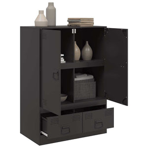 Ραφιέρα Μαύρη 67x39x95 εκ. από Ατσάλι - Pakobazaar