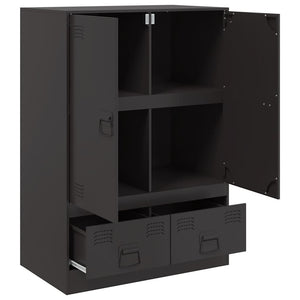 Ραφιέρα Μαύρη 67x39x95 εκ. από Ατσάλι - Pakobazaar
