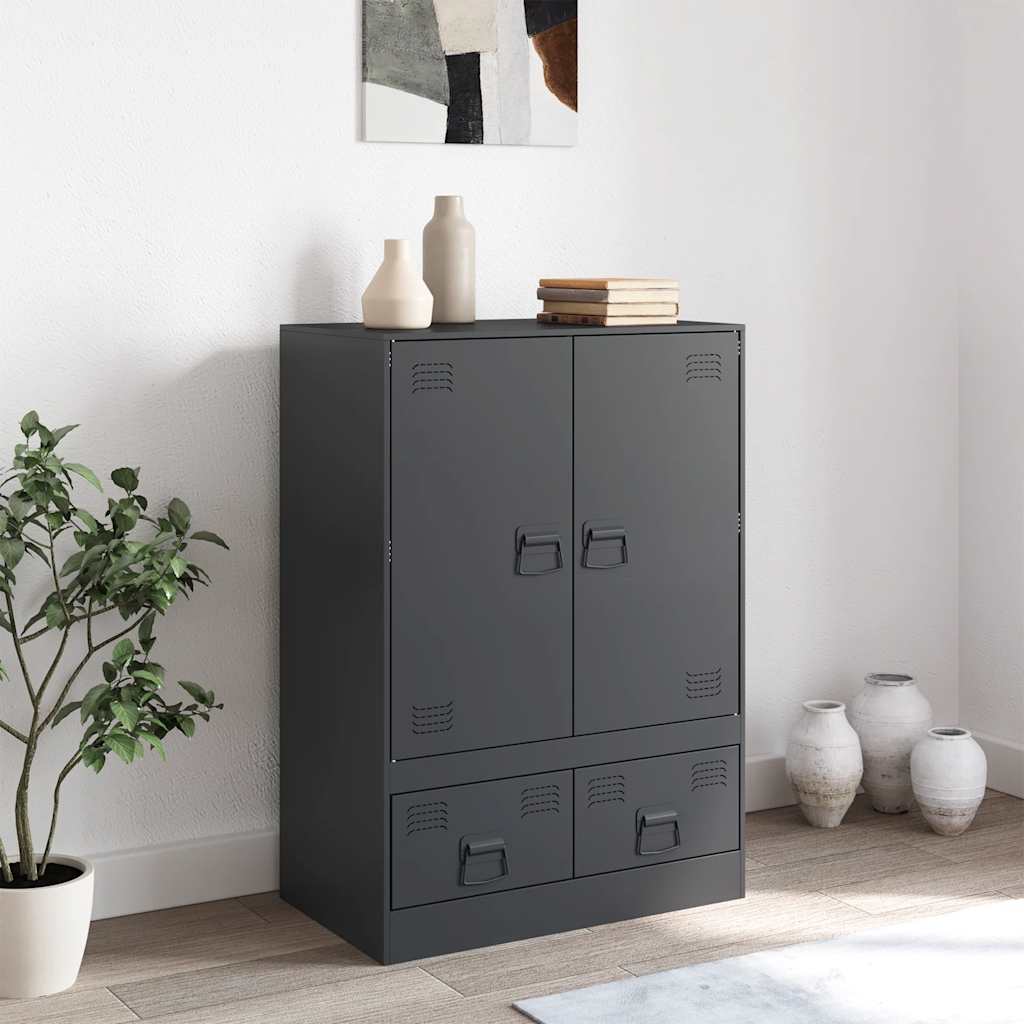 Ντουλάπι Ανθρακί 67 x 39 x 95 εκ. από Ατσάλι - Pakobazaar