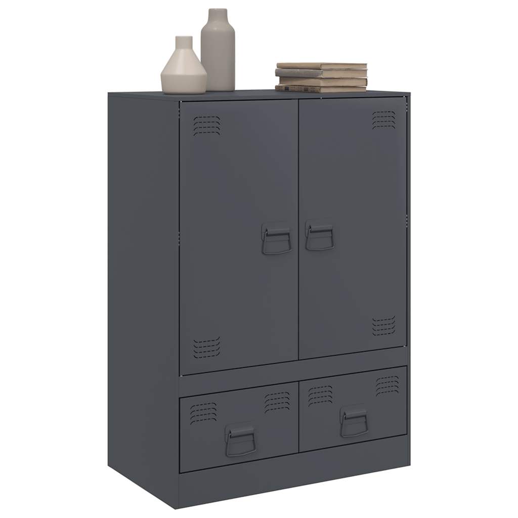 Ντουλάπι Ανθρακί 67 x 39 x 95 εκ. από Ατσάλι - Pakobazaar