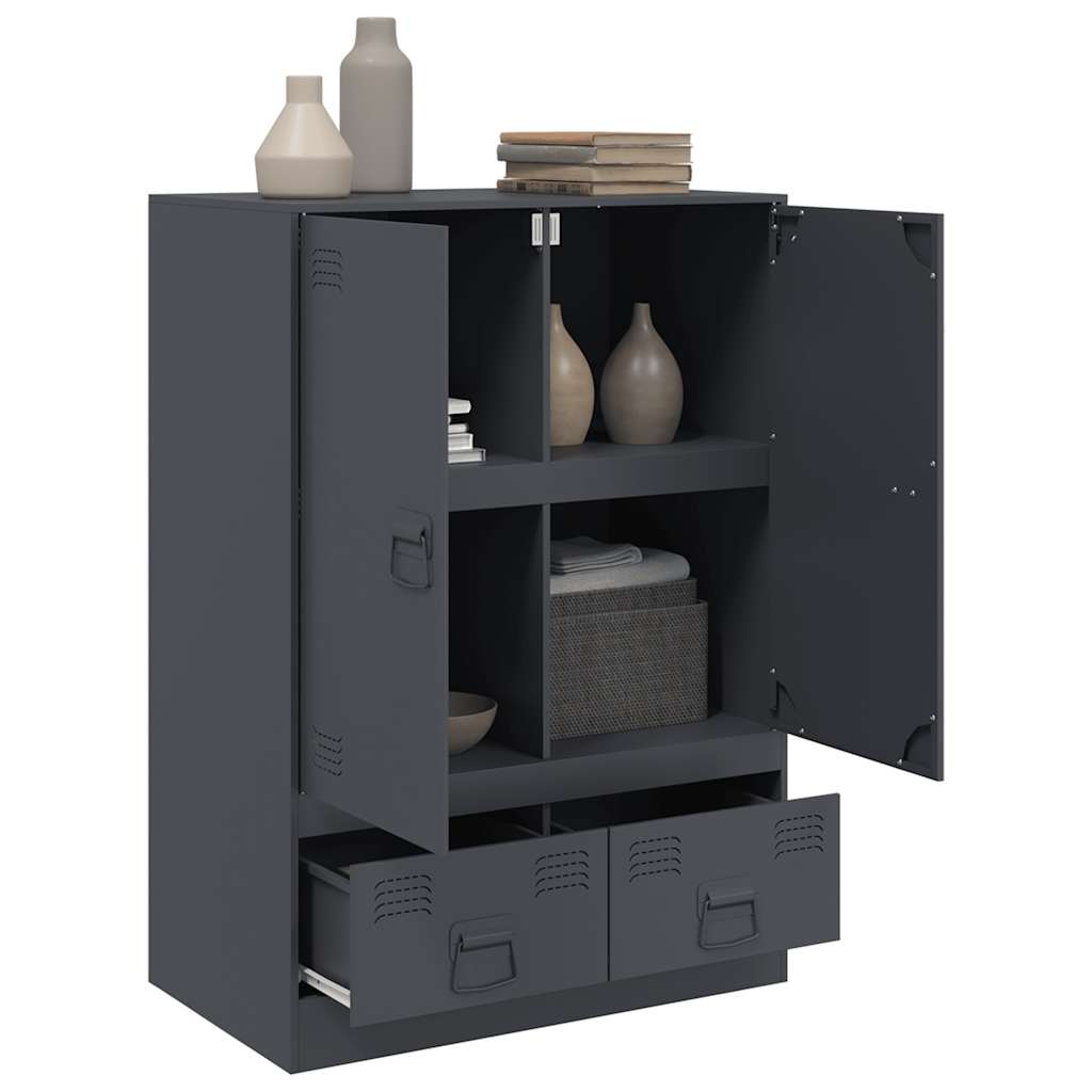 Ντουλάπι Ανθρακί 67 x 39 x 95 εκ. από Ατσάλι - Pakobazaar