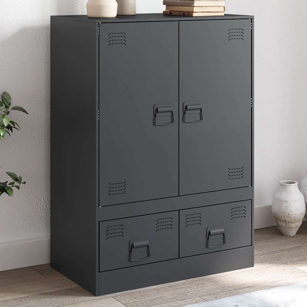 Ντουλάπι Ανθρακί 67 x 39 x 95 εκ. από Ατσάλι - Pakobazaar