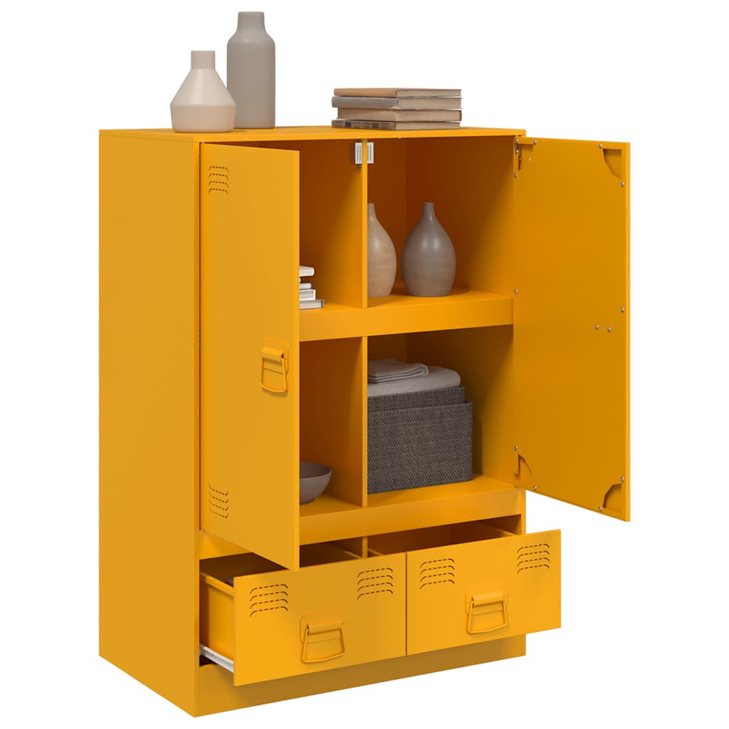 Ραφιέρα Μουσταρδί 67x39x95 εκ. από Ατσάλι - Pakobazaar