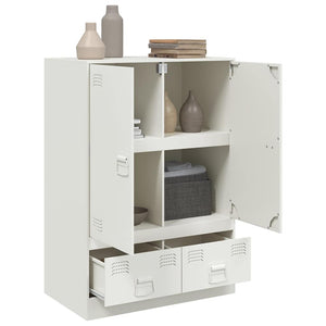Ντουλάπι Λευκό 67x39x95 εκ. από Ατσάλι