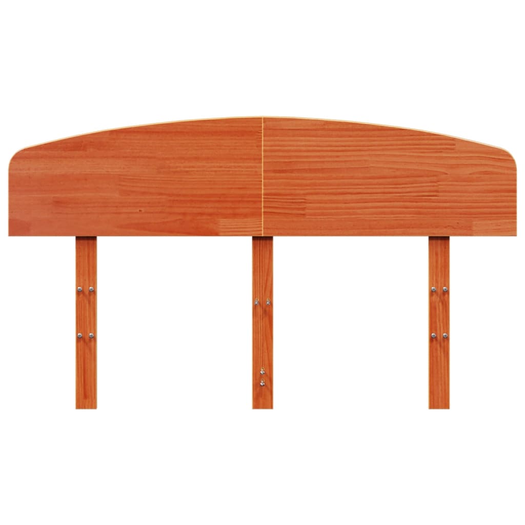 Κεφαλάρι Καφέ Κεριού 120 εκ. από Μασίφ Ξύλο Πεύκου