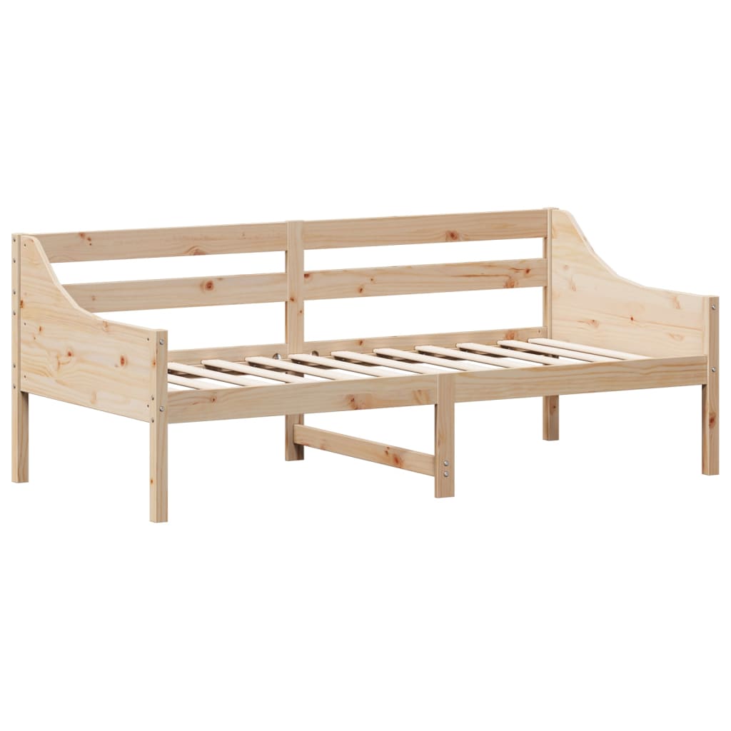Κρεβάτι ημέρας χωρίς στρώμα 75x190 cm Στερεό ξύλο πεύκο