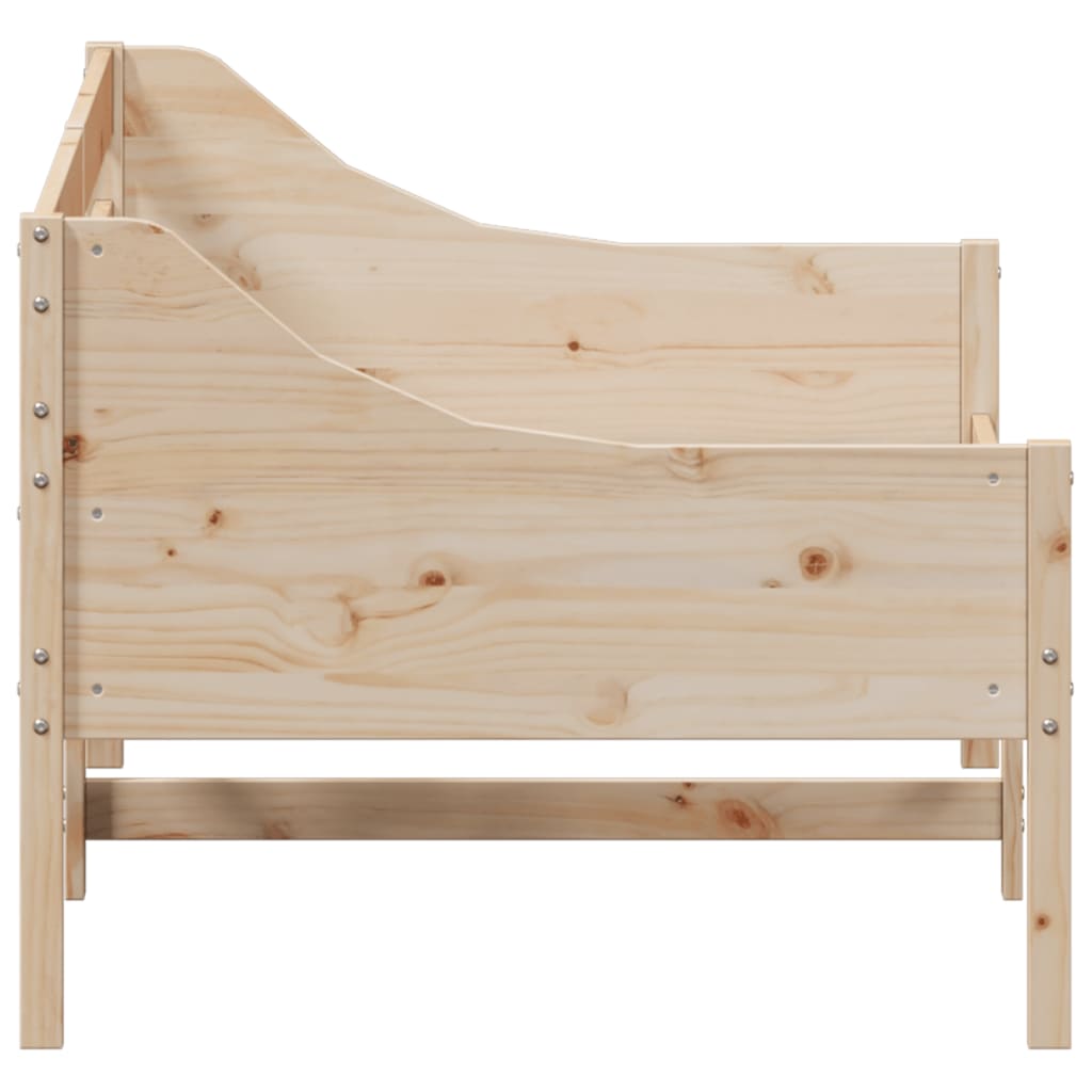 Κρεβάτι ημέρας χωρίς στρώμα 75x190 cm Στερεό ξύλο πεύκο
