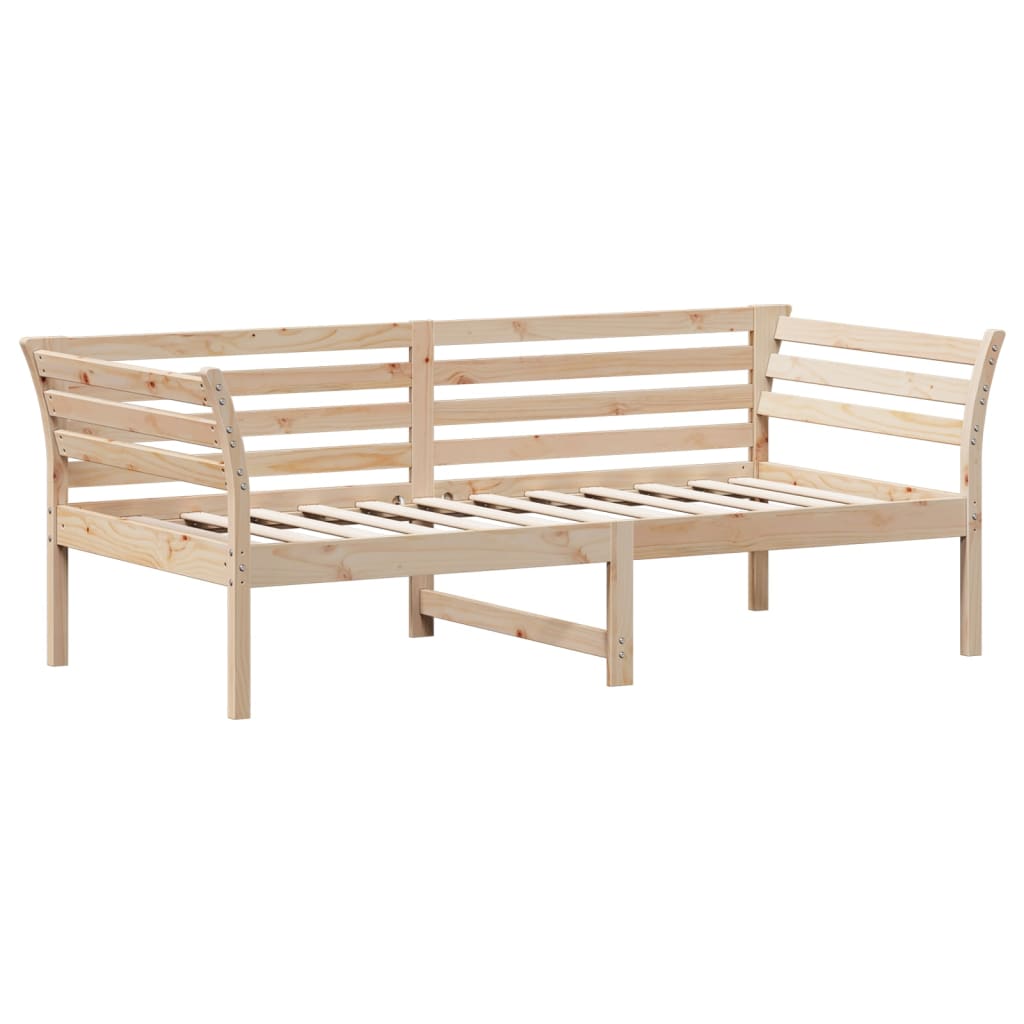 Κρεβάτι ημέρας χωρίς στρώμα 75x190 cm Στερεό ξύλο πεύκο