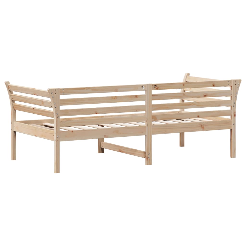 Κρεβάτι ημέρας χωρίς στρώμα 75x190 cm Στερεό ξύλο πεύκο