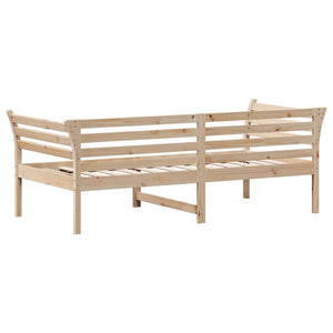 Κρεβάτι ημέρας χωρίς στρώμα 75x190 cm Στερεό ξύλο πεύκο