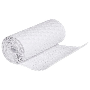 Διαχωριστικό Βεράντας 5 τεμ. Λευκό 255x19 εκ. Συνθετικό Ρατάν
