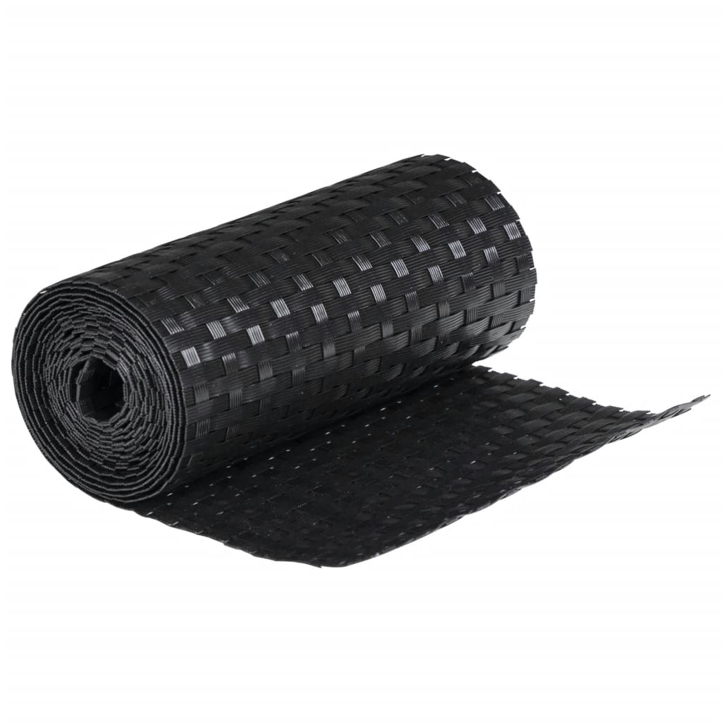 Διαχωριστικά Βεράντας 10 τεμ. Καφέ&Μαύρο 255x19 εκ. Συνθ. Ρατάν - PAKOBAZAAR