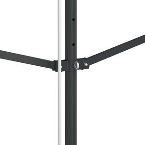 Τέντα Μεταφερ. με Βραχίονες Μπλε/Λευκή 400x300 εκ Ύφασμα/Ατσάλι - Pakobazaar