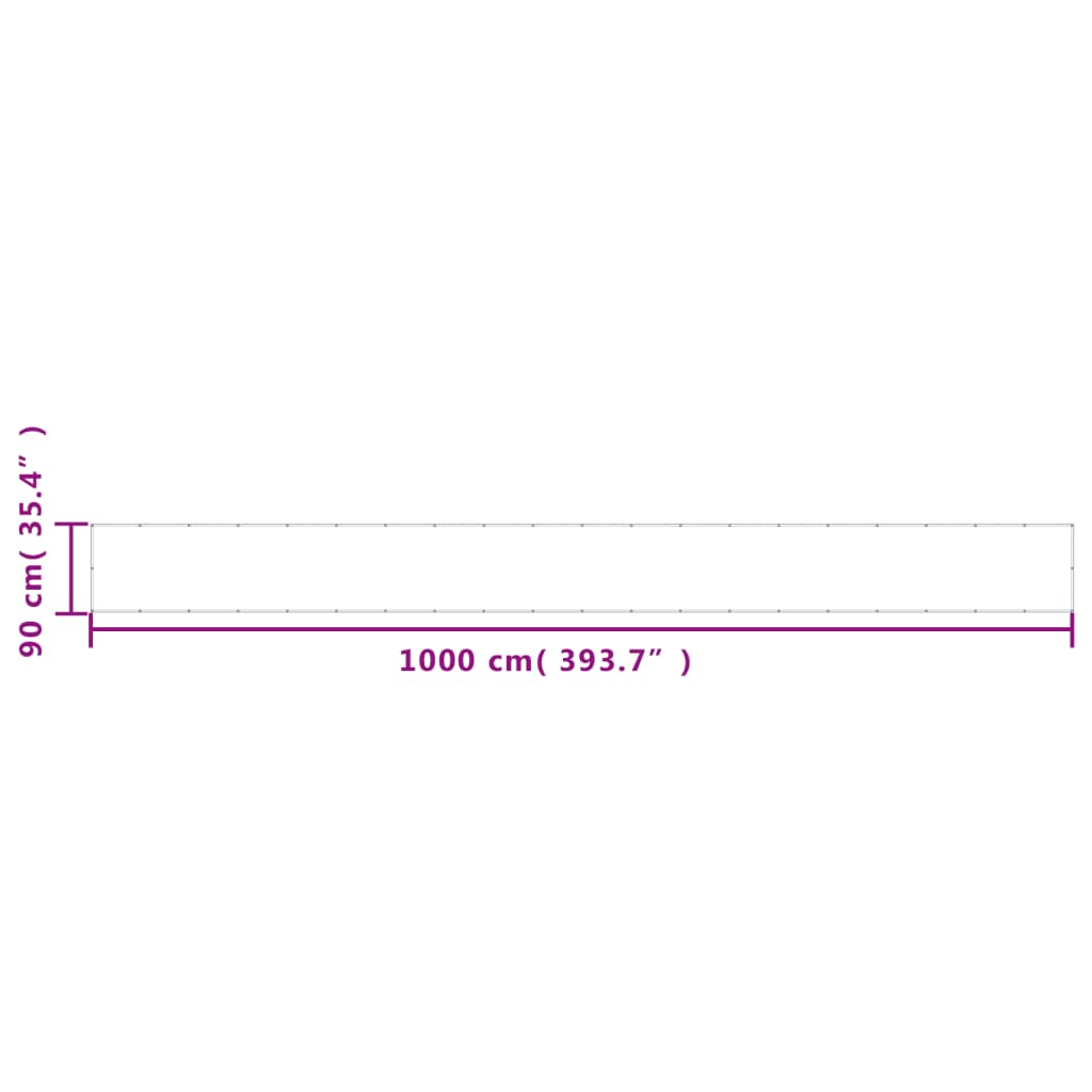 Διαχωριστικό Βεράντας Αν.Γκρι 90x1000εκ 100% Πολ. Ύφασμα Oxford
