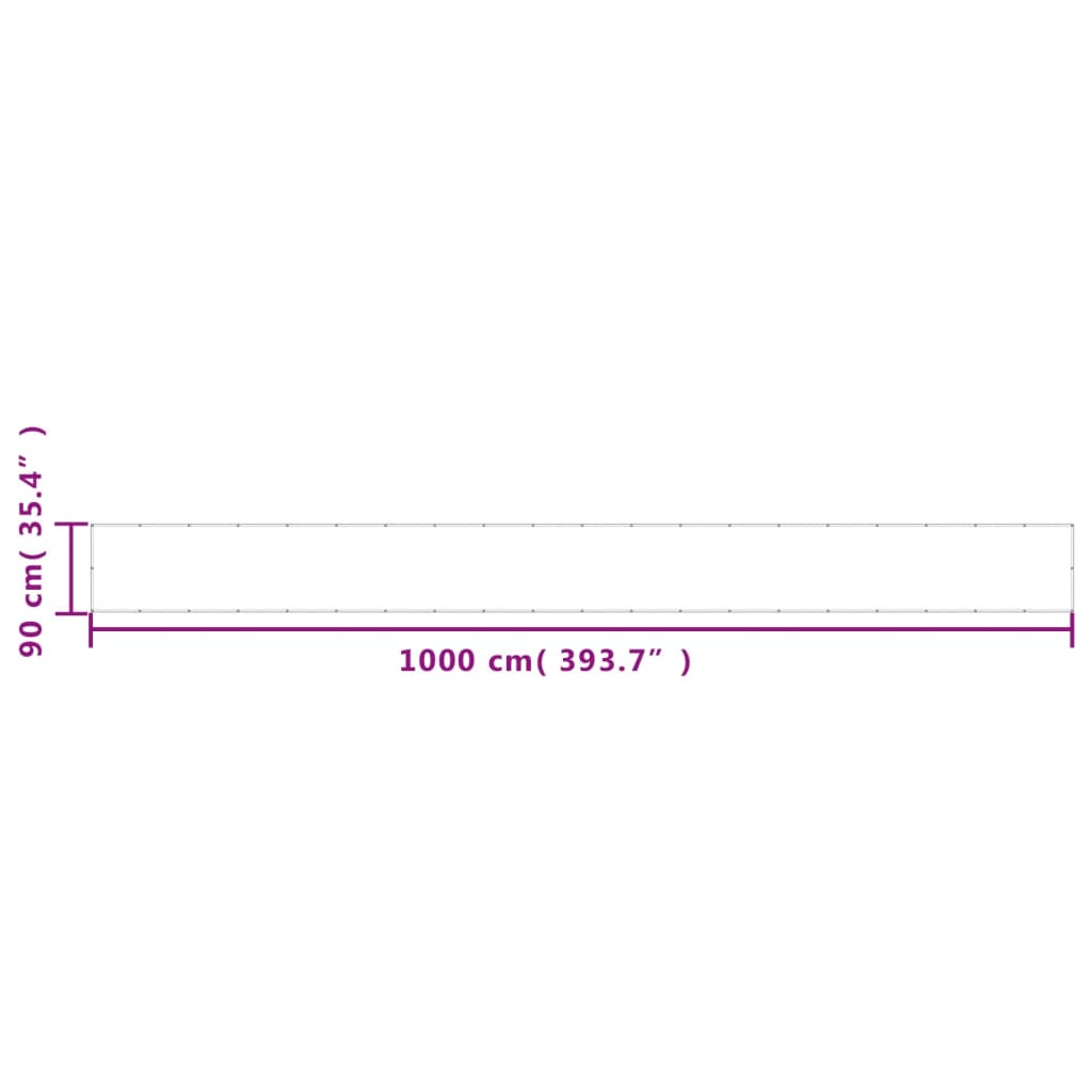 Διαχωριστικό Βεράντας Άμμου 90x1000εκ 100% Πολ. Ύφασμα Oxford