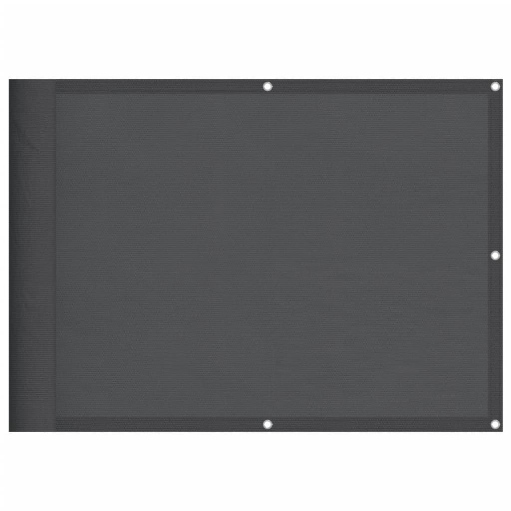 Διαχωριστικό Βεράντας Ανθρακί 75x700εκ 100% Πολ. Ύφασμα Oxford