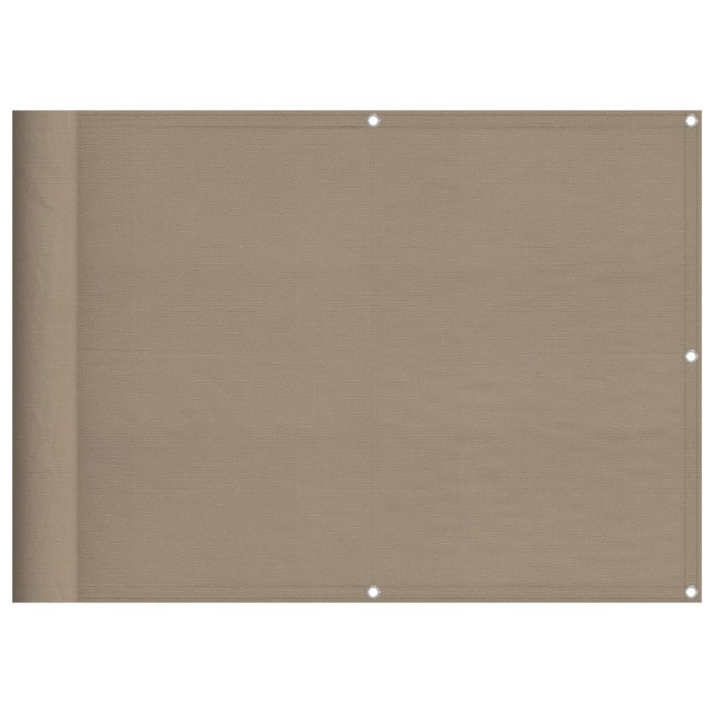 Διαχωριστικό Βεράντας Taupe 75x800εκ 100% Πολ. Ύφασμα Oxford