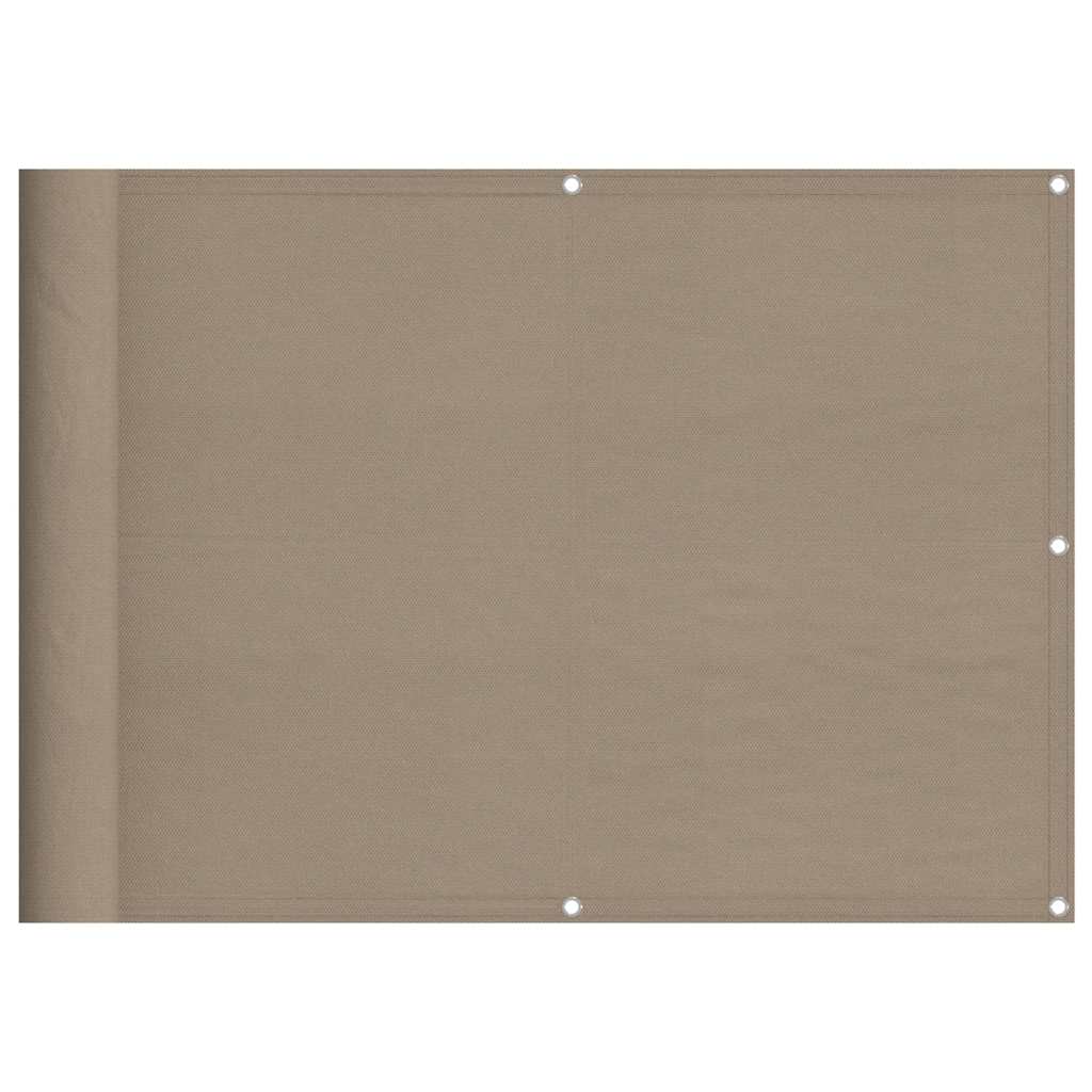Διαχωριστικό Βεράντας Taupe 75x1000εκ 100% Πολ. Ύφασμα Oxford - Pakobazaar