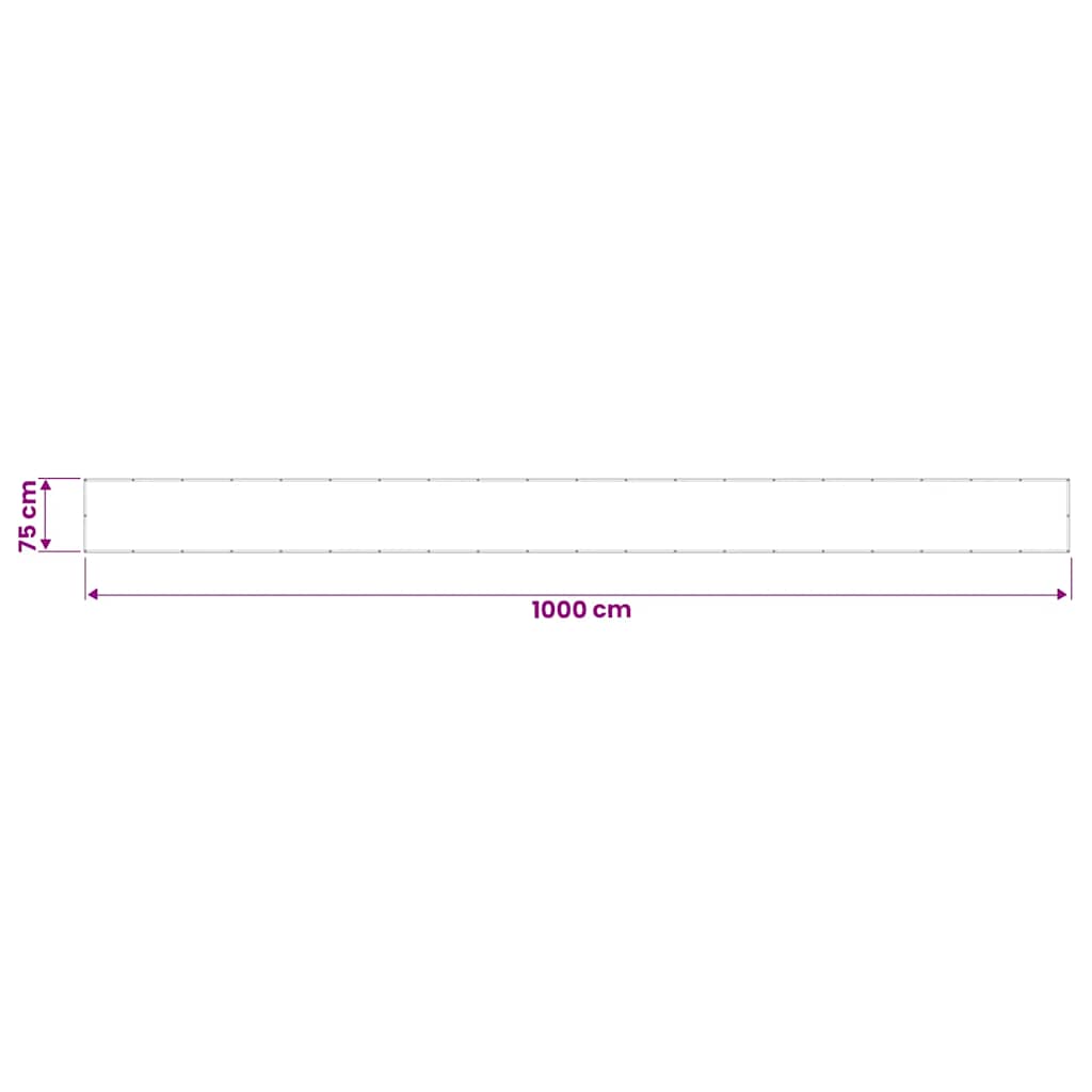 Διαχωριστικό Βεράντας Taupe 75x1000εκ 100% Πολ. Ύφασμα Oxford - Pakobazaar