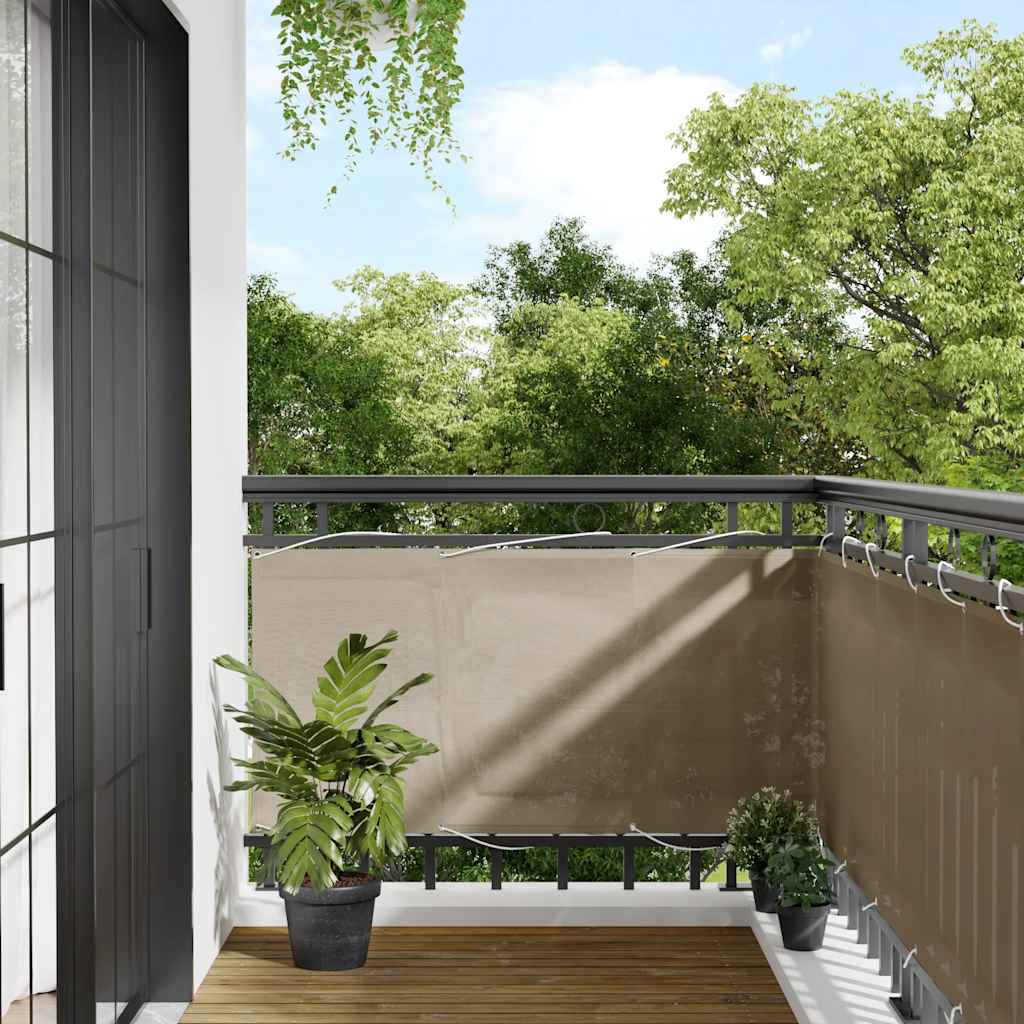 Διαχωριστικό Βεράντας Taupe 75x1000εκ 100% Πολ. Ύφασμα Oxford - Pakobazaar