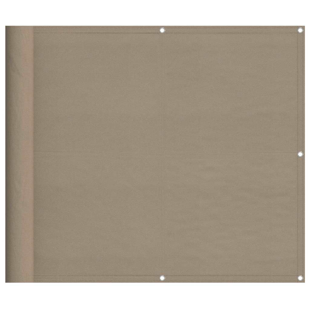 Διαχωριστικό Βεράντας Taupe 90x800εκ 100% Πολ. Ύφασμα Oxford