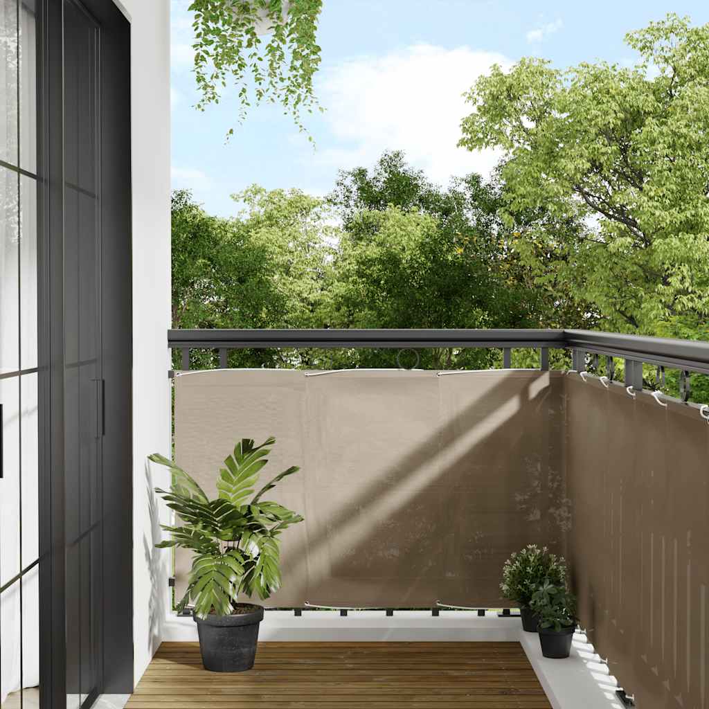 Διαχωριστικό Βεράντας Taupe 90x800εκ 100% Πολ. Ύφασμα Oxford