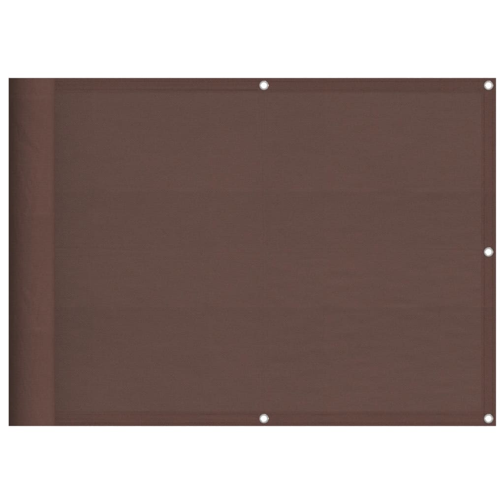 Διαχωριστικό Βεράντας Καφέ 75x1000εκ 100% Πολ. Ύφασμα Oxford