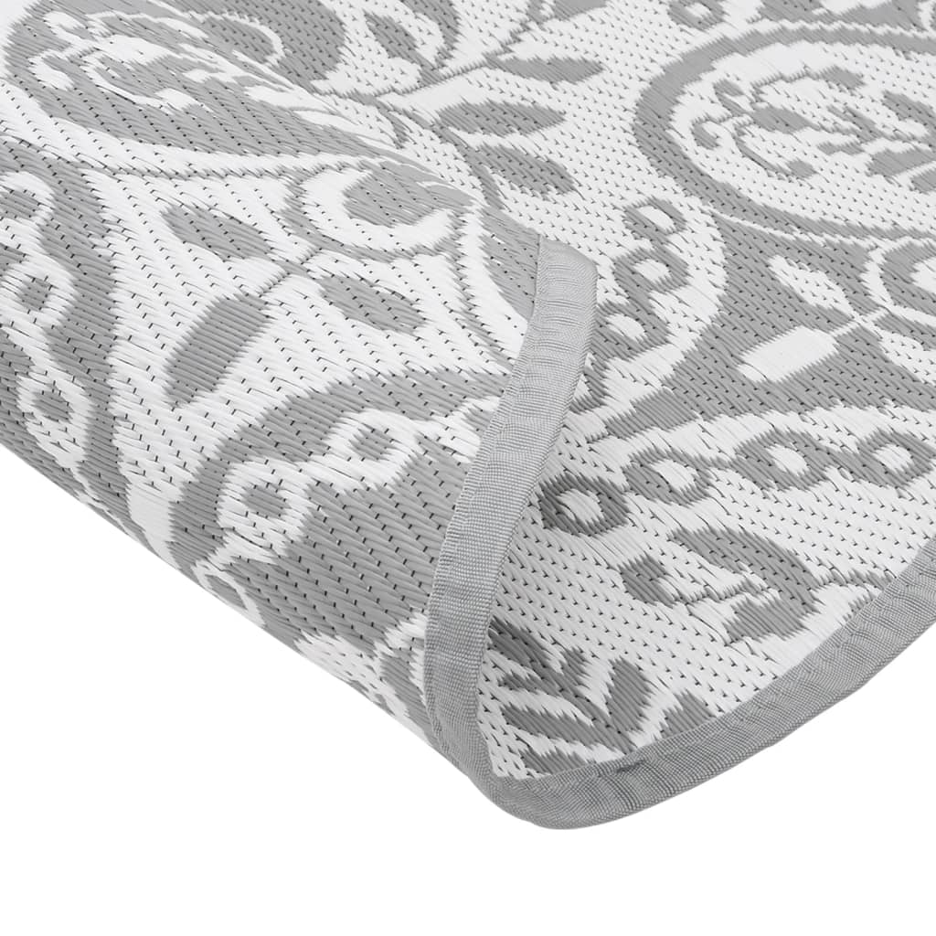 Χαλί εξωτερικού χώρου ARAKIL ανοιχτό γκρι Ø120 cm PP