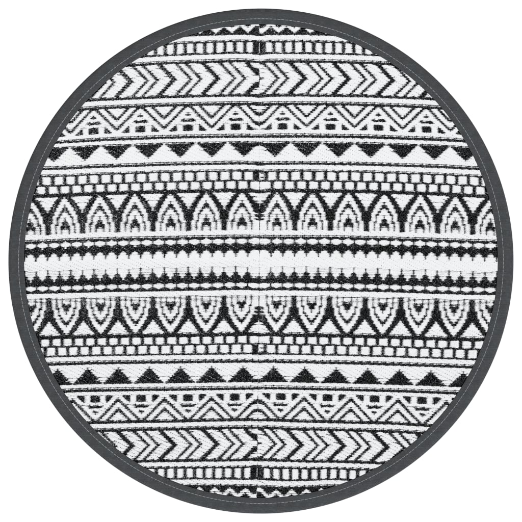 Χαλί εξωτερικού χώρου ARAKIL Μαύρο Ø160 cm PP