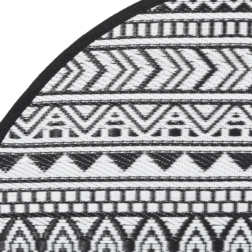 Χαλί εξωτερικού χώρου ARAKIL Μαύρο Ø160 cm PP