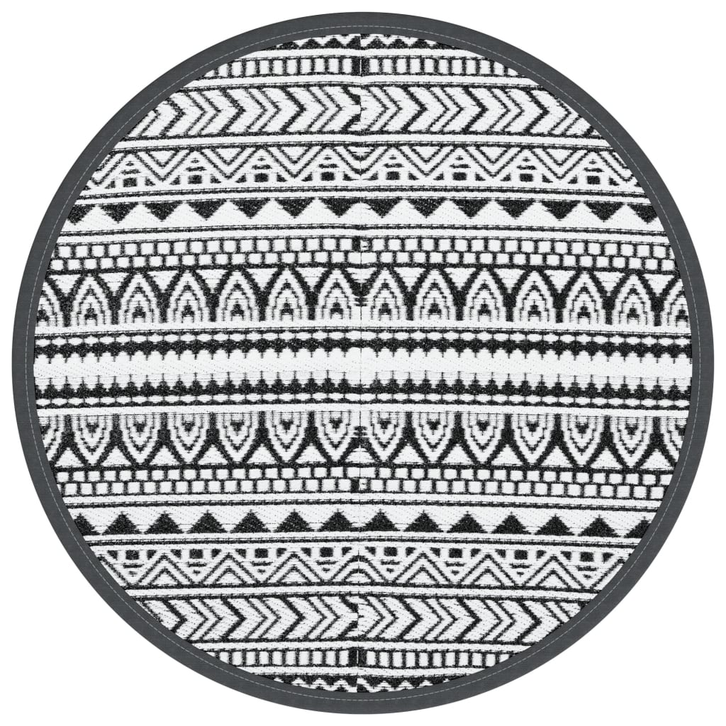 Χαλί εξωτερικού χώρου ARAKIL Μαύρο Ø200 cm PP