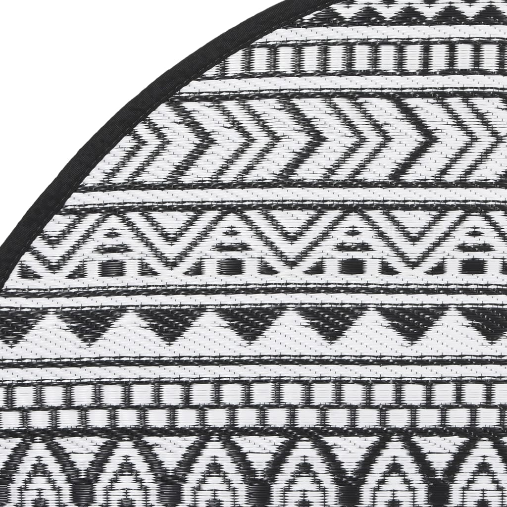 Χαλί εξωτερικού χώρου ARAKIL Μαύρο Ø200 cm PP