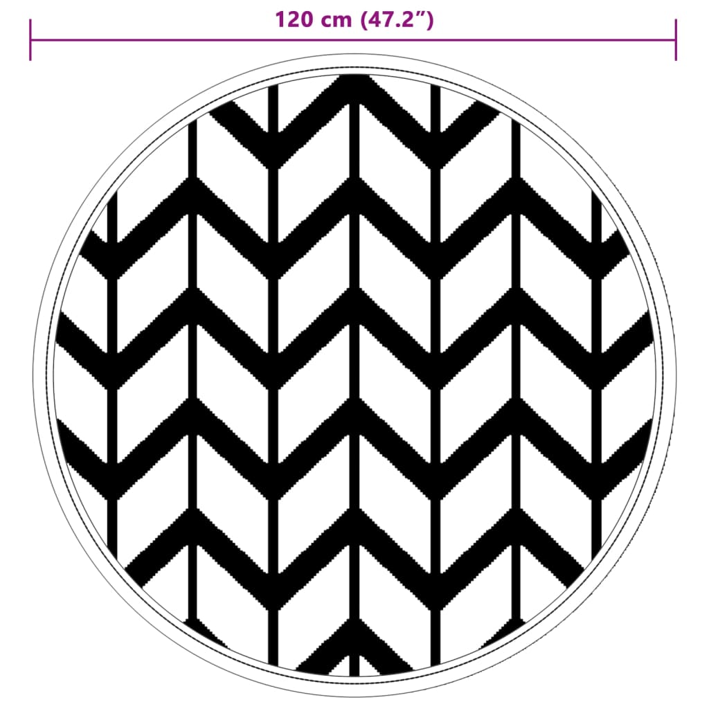 Χαλί εξωτερικού χώρου ARAKIL γκρι Ø120 cm PP