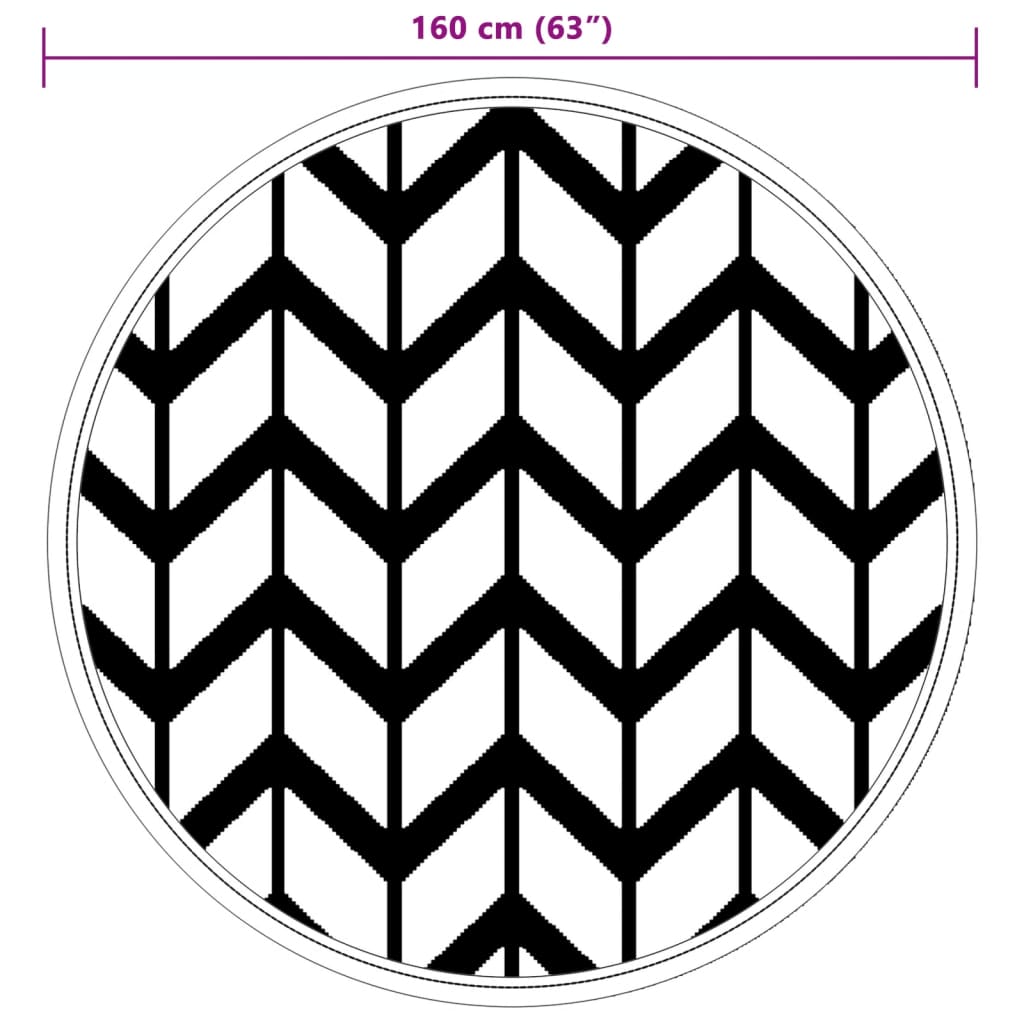 Χαλί εξωτερικού χώρου ARAKIL γκρι Ø160 cm PP