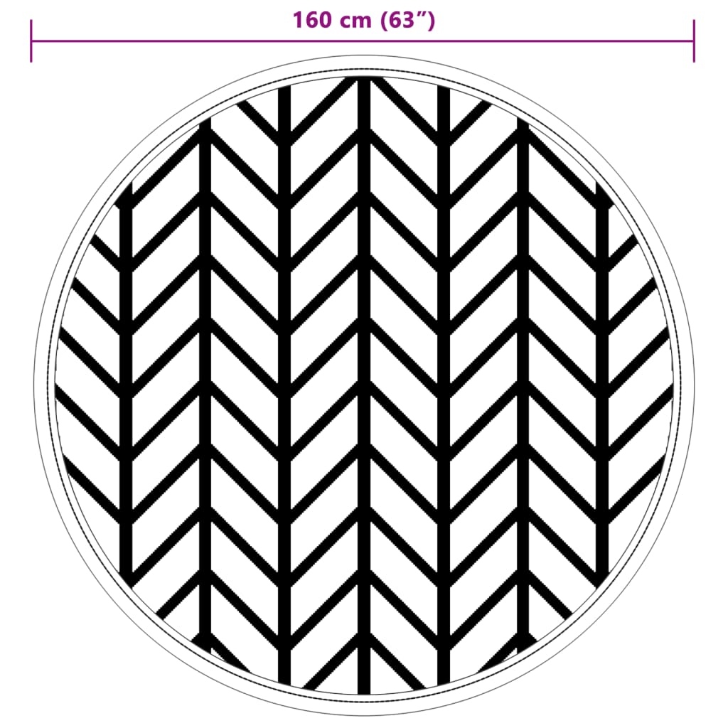 Χαλί εξωτερικού χώρου ARAKIL γκρι Ø160 cm PP